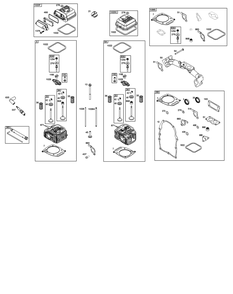 Cylinder Head Group Diagram and Parts List for 386447-0189-B5 200000 - 399999 Briggs and Stratton Engine
